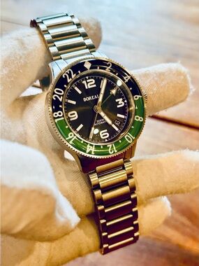 BOREALIS SEA STORM MK2 GMT AUTOMATIC 300M DIVER/FULL KIT & LINKS/41.5mm SAPPHIRE